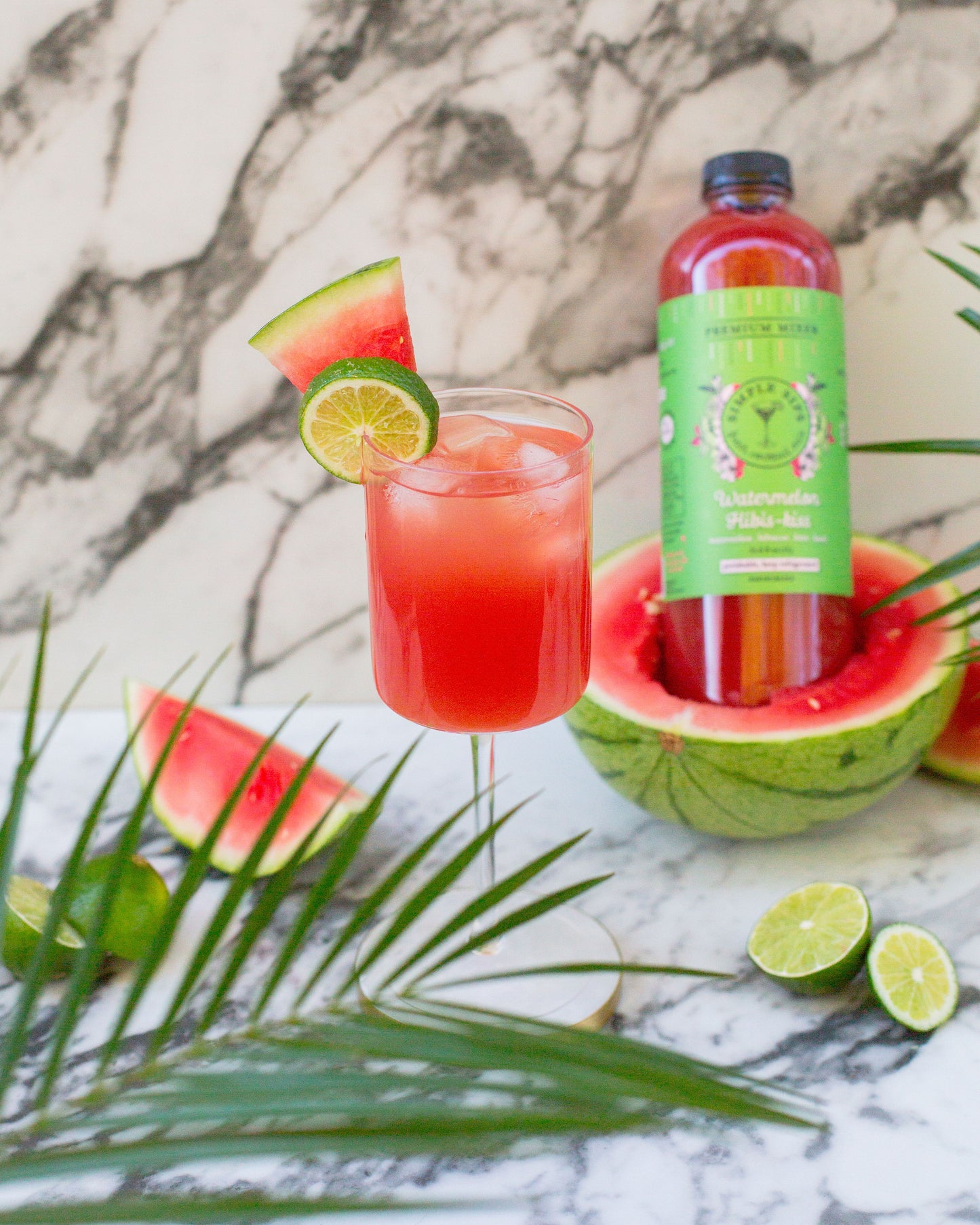 Watermelon Hibis-Kiss Fresh Cocktail Mix